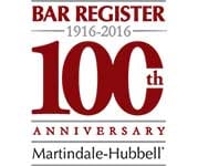 Bar Register 100th Anniversary Martindale-Hubbell